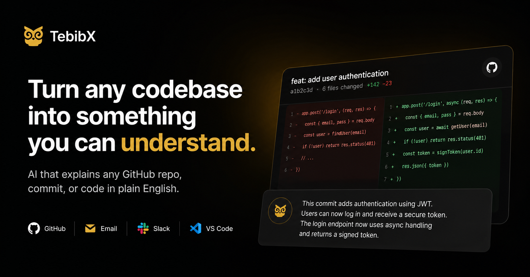TebibX | AI Developer Intelligence Platform for GitHub Repositories